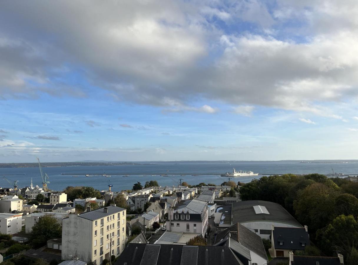 Nouveau! Appartement Vue Mer 180° Et Place Parking Brest Dış mekan fotoğraf