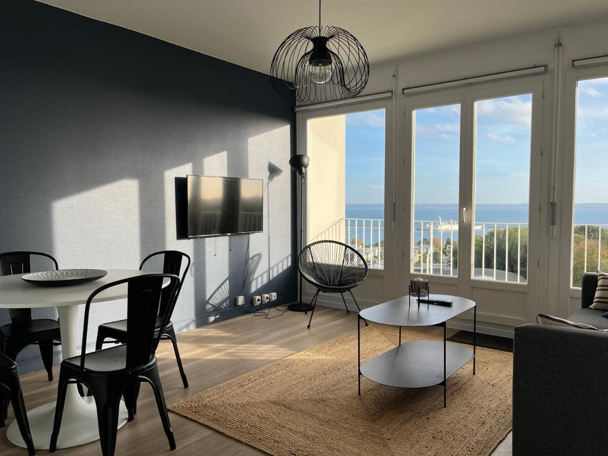 Nouveau! Appartement Vue Mer 180° Et Place Parking Brest Dış mekan fotoğraf